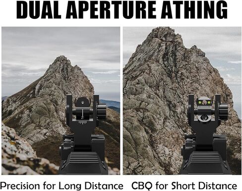 Flip Up Front and Rear Sights, Fiber Optic Iron Sight Backup Sight with Green & Red Fiber Optics Dots in Saudi Arabia