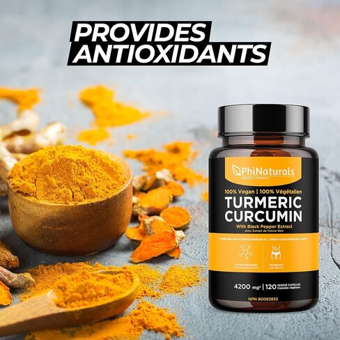 مستخلص الكركم والفلفل الأسود - 1500 ملغ لكل جرعة [120 كبسولة] مع مسحوق الكركم العضوي والبيوبيرين in Kuwait