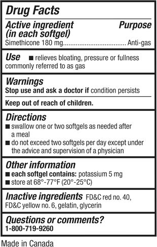 GoodSense Ultra Strength Gas Relief Softgels, Simethicone 180 mg, Antigas in Saudi Arabia