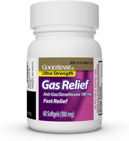 GoodSense Ultra Strength Gas Relief Softgels, Simethicone 180 mg, Antigas in Saudi Arabia