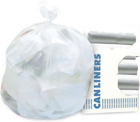 Heritage Z4833MN R02 24 in. x 33 in. 16 Gallon 12 mic High-Density Waste Can Liners - Natural (500/Carton) in Saudi Arabia