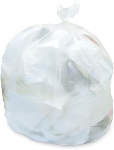 Heritage Z4833MN R02 24 in. x 33 in. 16 Gallon 12 mic High-Density Waste Can Liners - Natural (500/Carton) in Saudi Arabia