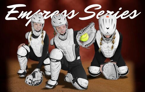 All-Star Empress Fastpitch Black/White Catcher’s Set Female Softball Gear Kit with Helmet, Chest Protector & Leg Guards Sizes Small and Medium in Saudi Arabia