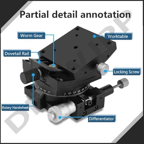 Dovetail Groove Stage Optical Positioning Sliding Table Manual Adjust Trimming Bearing Rotation Platform Motion Sliding Table in Saudi Arabia