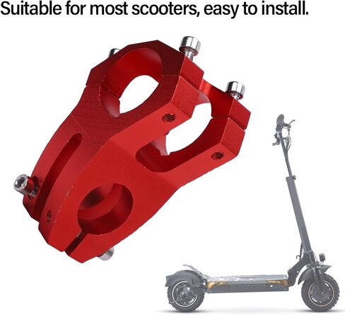 جذع السكوتر، جذع المقود من سبائك الألومنيوم 23.5 مم، مشبك قفل آمن، مثالي لمعظم الدراجات البخارية الكهربائية SmartGyro KuKirin in Kuwait