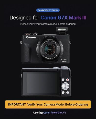 [3pcs G7 X Mark III شاشة واقي شاشة Canon PowerShot G7x Mark III+[1PCs] حبل اليد ، الزجاج المقسى ، صلابة 9H ، مضاد للدخل ، مضاد للربطة ، سهلة التثبيت in Kuwait