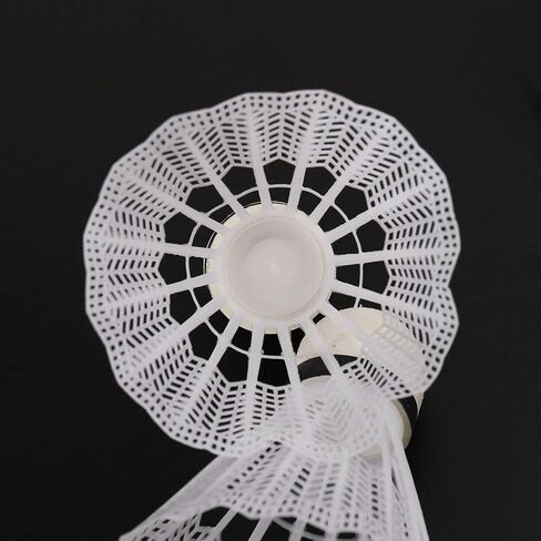 12Pcs White Badminton Shuttlecocks Indoor Outdoor Gym Sports Accessories in Kuwait