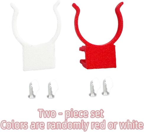 Set of 2 Badminton Ball Randomly Pick-Up Tool - Red & White, Racket-Mounted, Durable for Frequent Use in Kuwait