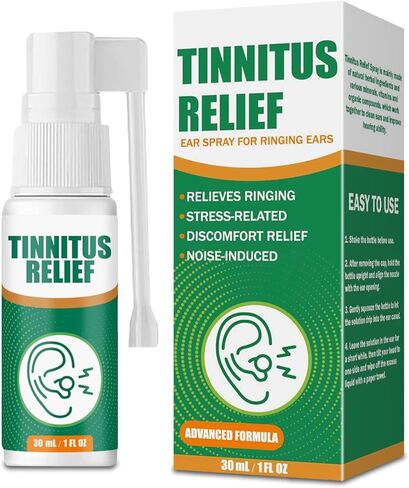 Tinnitus Ear Spray – Tinnitus Relief Spray, Natural Herbal Ear Comfort Support, Gentle Formula to Effectively Reduce Ear Noise & Promote Healthy Hearing in Kuwait