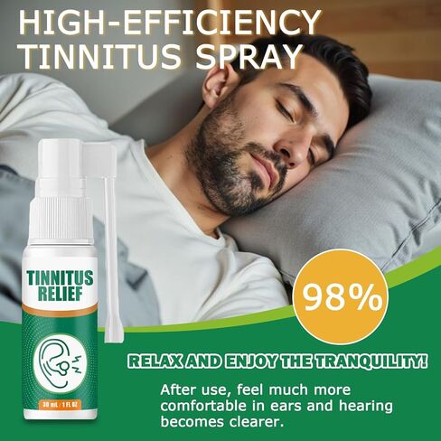 Tinnitus Ear Spray – Tinnitus Relief Spray, Natural Herbal Ear Comfort Support, Gentle Formula to Effectively Reduce Ear Noise & Promote Healthy Hearing in Kuwait