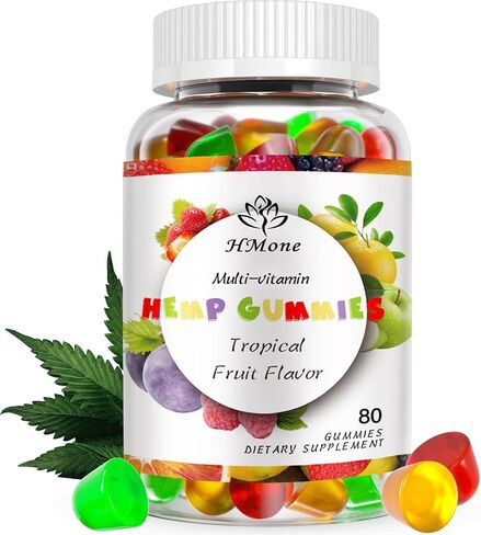 صمغ القنب للألم والقلق أثناء النوم، فعالية عالية مع مستخلص زيت القنب النقي، نباتي صالح للأكل، غير معدّل وراثيًا، نباتي منخفض السكر، أفضل صمغ القنب للبالغين، عبوة واحدة in Kuwait