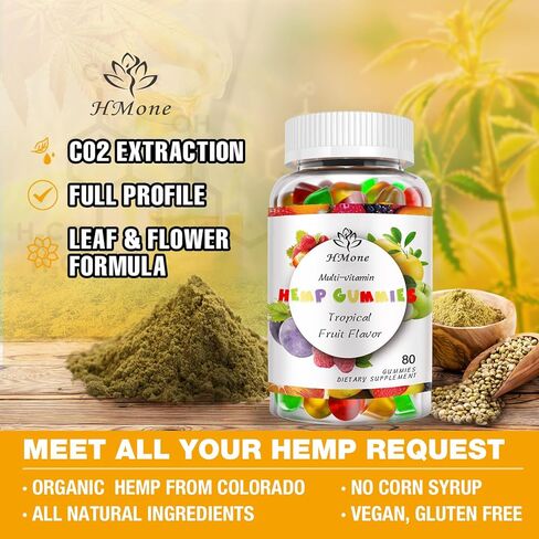 صمغ القنب للألم والقلق أثناء النوم، فعالية عالية مع مستخلص زيت القنب النقي، نباتي صالح للأكل، غير معدّل وراثيًا، نباتي منخفض السكر، أفضل صمغ القنب للبالغين، عبوة واحدة in Kuwait