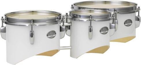 مجموعة Pearl MJT680/CXN33 Junior Marching Trio مقاس 6 بوصة × 6.5 بوصة و8 بوصة × 6.5 بوصة و10 بوصة × 6.5 بوصة وحامل مع شريط قبضة فاتر VGTB، أسود (4 عبوات) in Kuwait