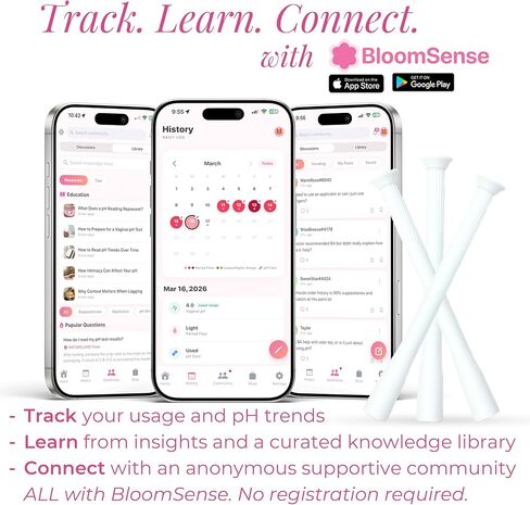 أدوات تطبيق التحميلة للنساء من أرض الطبيعة - 15 عبوة - طرف حريري ناعم مريح - أداة مساعدة للإدخال المهبلي نظيفة ولطيفة - مع تطبيق بلوم سينس (طرف كبير، 10 قطع) in Kuwait