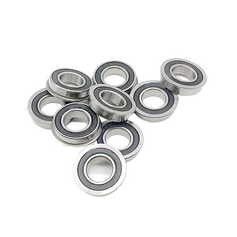 10 قطعة F6800RS 10X19X5mm غطاء مطاطي مزدوج شفة كروي محمل أخدود عميق in Kuwait