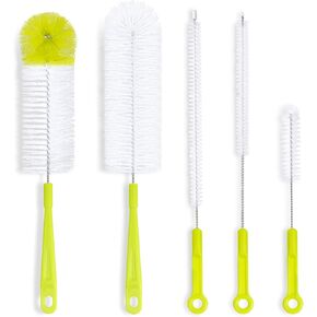 Bottle Cleaning Brush Set - Long Handle Bottle Cleaner for Washing Narrow Neck Beer Bottles, Sports Water Bottles with Straw Brush, Kettle Spout/Lid Cleaner Brushes in Kuwait