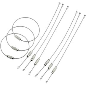 10 قطع - حلقات مفاتيح من أسلاك الفولاذ المقاوم للصدأ، سلاسل مفاتيح، كابل قفل، علامات الأمتعة شديدة التحمل، حلقات حفظ (7.8 بوصة، 2 مم) كابل سيارة أسطوانة ملفوفة، حلقات مفاتيح، حلقات مفاتيح، حلقات مفاتيح in Kuwait