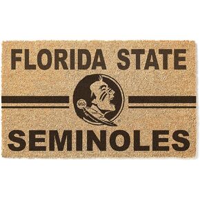 KH Sports Fan Florida State Seminoles Team Logo Coir Doormat, 18x30 Inches, Seminoles Outdoor Rug; Display Your Team Spirit with This Unique Florida State Seminoles Doormat in Saudi Arabia