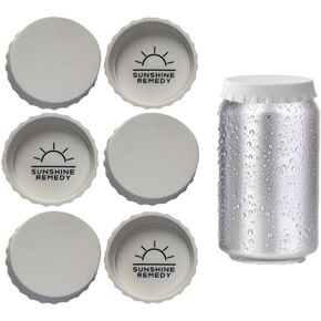 Reusable Silicone Soda Can Lids (6 pack) – Drink Can Covers for Outdoor, Travel & Everyday Use in Kuwait