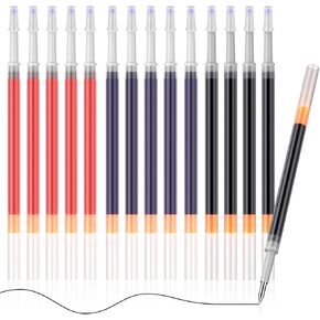 GEL INK BARLOINT PEN 0.5 مم 12 حاملي قلم 24 عبادة ، قلم الحبر الأسود ، الحبر القابل لإعادة الملء ، سريع التجفيف ، مناسب للطلاب للقيام بالواجبات المنزلية ، الكتابة ، ملاحظات الاجتماع ، العلامات ، التجميع اليدوي المطلوب. in Kuwait