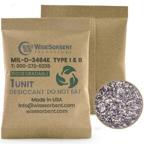 Kraft Clay Desiccants Packs for Safe, 33 Gram 8 Pack Dehumidifier for Gun Safe, Military Grade Moisture Absorbers, Conforms to MIL-D-3464E Type I & II Absorbents in Kuwait