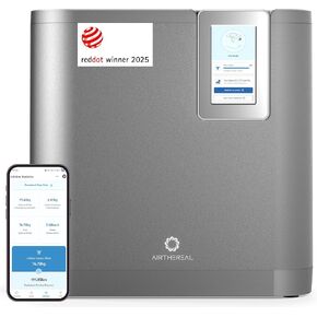 Airthereal Revive R800 5L Smart WiFi Electric Kitchen Composter - Odorless, Self-Cleaning, 3 Modes for Efficient Composting, Reduces Food Waste by 90%, App-Connected for Carbon Footprint Data in Kuwait