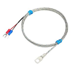 K-Type Surface End-Face Thermocouple Cold-Pressed Nose Probe Pt100 Temperature Sensor Round Hole Thermal Resistor 1Pcs(Ktype4m) in Kuwait