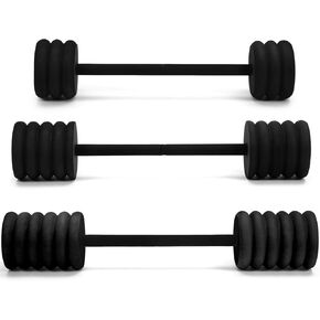 Soulchen 3 Pcs Long Aquatic Exercise Dumbbells Swim Barbells 25'' 29'' 33'' Foam Water Weight Dumbbell Pool Barbells with High Density EVA Foam for Swim Water Aerobics Fitness Loss in Kuwait