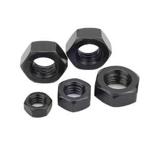 5/50pcs Black 304 Stainless Steel Hex Nut Hexagon Nut M1.6 M2 M2.5 M3 M3.5 M4 M5 M6 M8 M10 M12 Metric Thread DIN934(20pcs M1.6) in Kuwait
