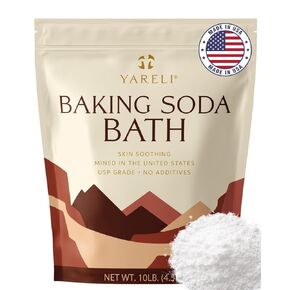 Yareli Baking Soda Bath, 10lb Naturally Mined USP Grade, for Muscle Recovery, Relief of Dry Skin and DIY Bath Bombs in Kuwait