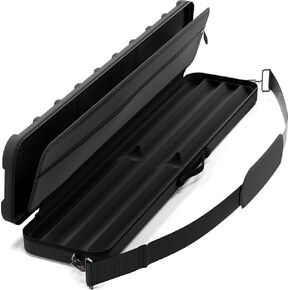 Casemaster Parallax Guard 2x2 Billiard Cue Case, Holds 2 Butts and 2 Shafts, Foam-Padded Pool Stick Case, Water-Resistant 600D Oxford, Zippered Pockets, Rubberized Handle in Kuwait