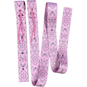 light pink bandana cinch strap set off billet and Latigo strap in Saudi Arabia