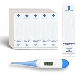 Boncare Thermometer Covers Disposable - 100 Pcs Probe Covers for Digital Thermometers, Can be Used for Oral, Rectally or Underarm in Kuwait