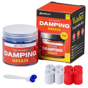 Damping Grease Kit for Washing Machine Suspension Rods with Foam Inserts | High-Viscosity 35,000 CST Blue 100g Dampening Grease for Toilet Seat & Washer Shock Absorption Lubricants in Kuwait