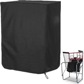 Arcade Basketball Game Cover Waterproof Home Dual Shot Electronic Basketball Arcade Hoop Game Covers for Indoor Outdoor 51x25x80.5in Black in Kuwait