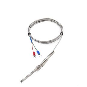 Screw Thermocouple M8 1m 2m 3m 5m Type K J PT100 50mm 100mm 150mm 200mm Compression Spring Probe Temperature Sensor(1m M8 PT100,50mm) in Kuwait