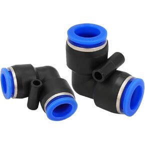 PV 4mm 6mm 8mm 10mm 12mm Pipe Hose Tube 2 Way 90 Degree Elbow Pneumatic Plastic Fitting Connector Parts 100Pcs(100PCS PV-8) in Kuwait