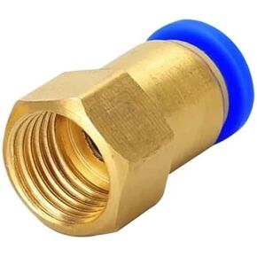 Pneumatic Quick Connector Fitting PCF 4 6 8 10 12mm Hose Tube Pipe To 1/8" 3/8" 1/2" 1/4" Thread Brass 5Pcs(PCF4-02 (OD4mm-1I4)) in Kuwait