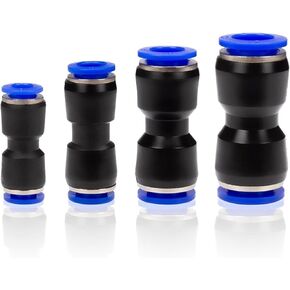 Pneumatic Fittings Connector Hose Fitting Plastic PU PG 4mm 6mm 8mm 10mm 12mm 10Pcs(PG 12-8) in Kuwait