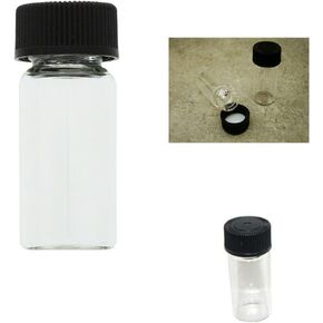 10 Mini Clear Glass Vial Bottles Caps 1 3/8 Tall 4 mL Gold Panning Prospecting in Saudi Arabia