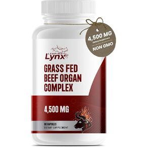 Grass Fed Beef Liver Capsules 4,500 mg – Desiccated Beef Liver Supplement – 180 Liver Capsules – Grassfed Beef Organ Supplement – Energy, Iron & Ancestral Whole Food Support – Non-GMO, ISO-Certified in Kuwait