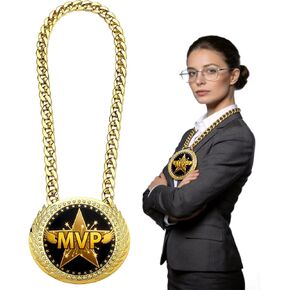 Goat Medal Awards Turnover Chain - Greatest of All Time – 6 Inch Big Gold Champion Necklace for Fantasy Football League Winner Office Party Favors & Top Sales Recognition in Saudi Arabia