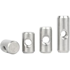 Barrel nut, M4/M5/M6 Cylindrical Pin Dowel Cross Hole Hammer Embedded Nut for Wood Furniture Accessories(M4x14x6mm-5pcs) in Kuwait