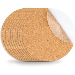 10 PCS Self-Admive Cork Sheets 11.81 × 11.81 بوصة ، 1 مم (0.04 بوصة) ، نسيج الفلين للوقود ، زينة الجدران ، الحرف اليدوية ، حفل زفاف ، بطانة درج ، دعم لاصق in Kuwait