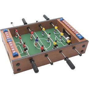 Tabletop Foosball Set, 14 inch Mini Foosball Table with 2 Balls and Manual Sliders Score Keeper, Self Assembly Indoor Outdoor Table Soccer Game for Game Rooms Parties Family Night in Kuwait