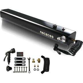 4.5Gallon Pressurized Water Tank,Portable Aluminum Camping Shower Water Storage with Spray Hose for Overland Off-Road Vehicles, Pick-up Trucks,Outdoor Activities Water Supply. in Kuwait