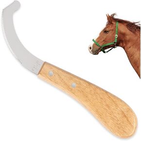 Bot Fly Egg Knife for Horses, Stainless Steel Bot Fly Egg Remover, Multi Use Grooming Tool for Bot Egg Scraper with Wood Handle in Saudi Arabia