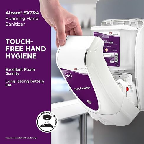 SC Johnson Professional Alcare Extra Foaming Hand Sanitizer 2-Pack 1L Touch-Free Cartridge Refill Pack in Kuwait