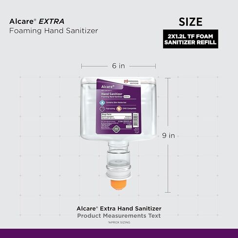SC Johnson Professional Alcare Extra Foaming Hand Sanitizer 2-Pack 1L Touch-Free Cartridge Refill Pack in Kuwait