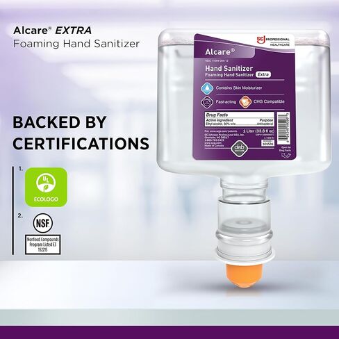 SC Johnson Professional Alcare Extra Foaming Hand Sanitizer 2-Pack 1L Touch-Free Cartridge Refill Pack in Kuwait